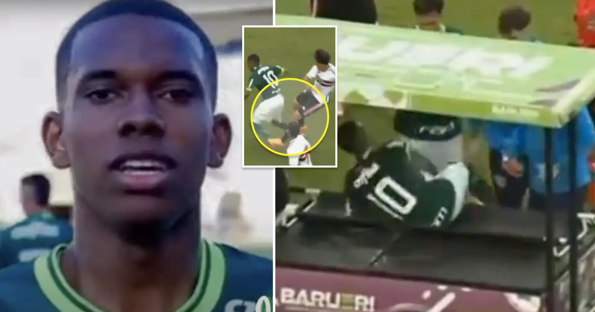 Spotted: Messinho scores hat-tick for Palmeiras U17, stretchered off after leg-breaking tackle minutes later