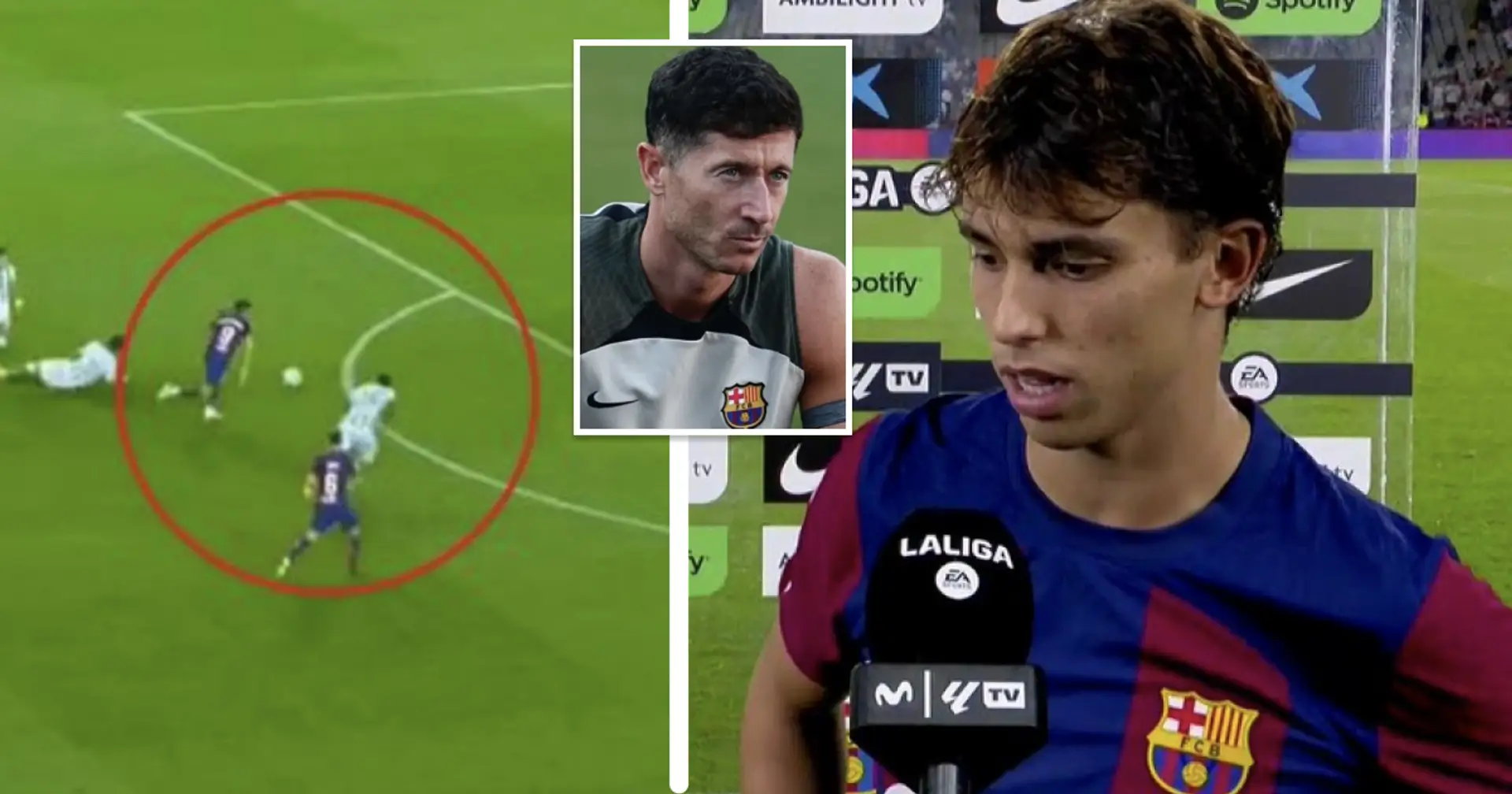 "Il m'en a parlé avant le match": Joao Felix souligne le problème du Barça avec Lewandowski