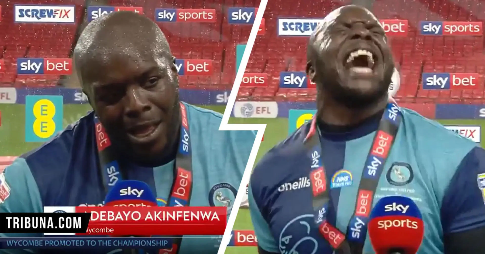 Reds fan Akinfenwa after Wycombe's historic League One play-off triumph: 'The only person who can WhatsApp me tonight is Klopp so we can celebrate together!'