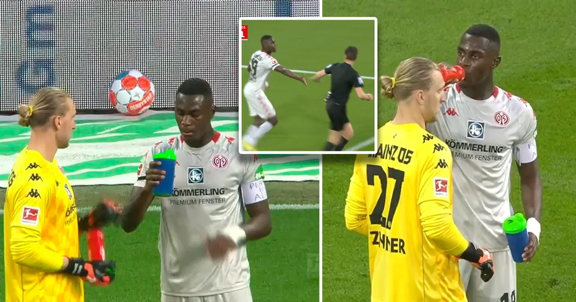 Bundesliga referee stops play as Mainz player ends his Ramadan fast after sunset