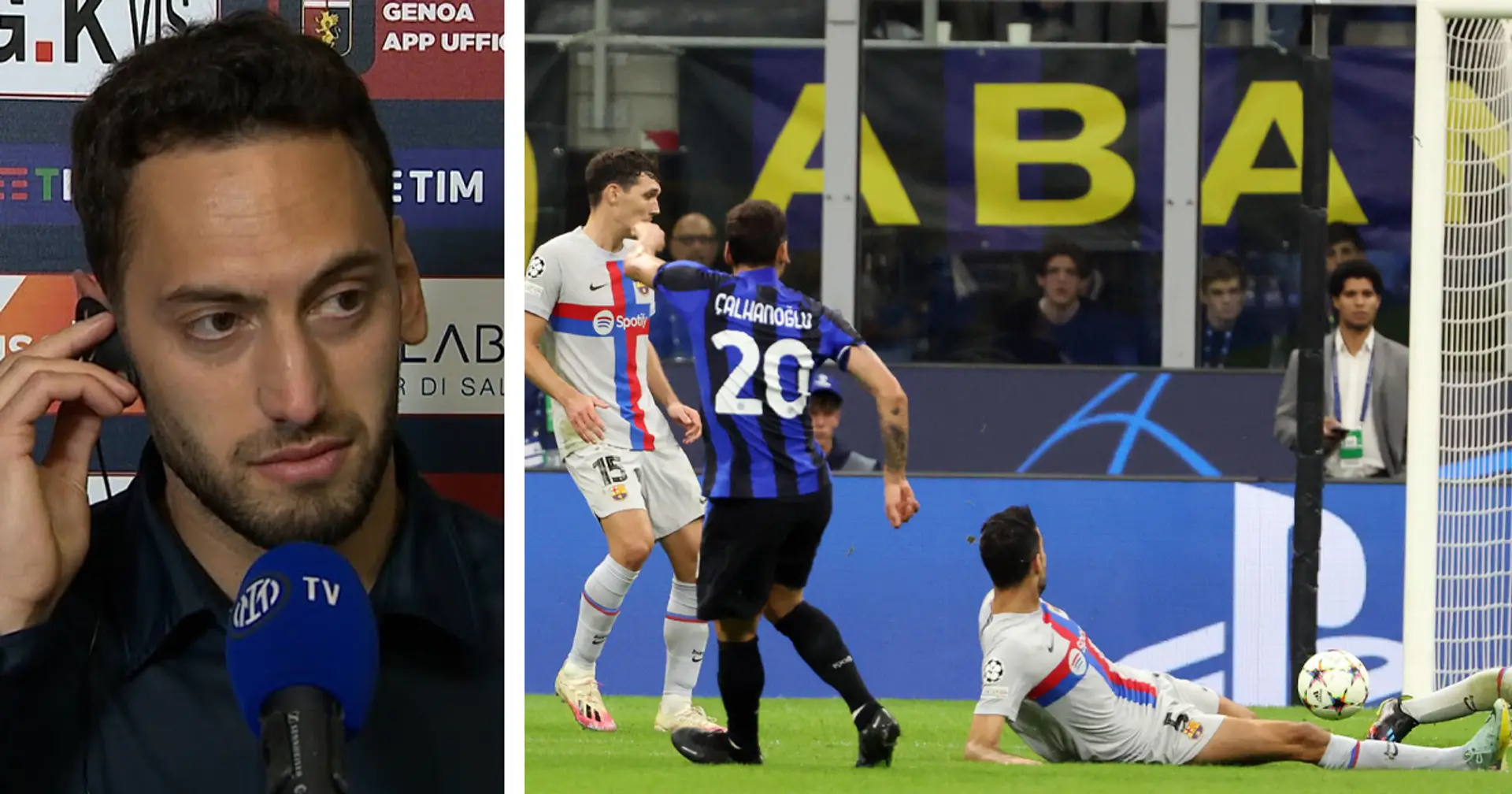 "Barça arrabbiato, ma in pochi possono batterci": Calhanoglu carica l'Inter e torna sul gol segnato all'andata