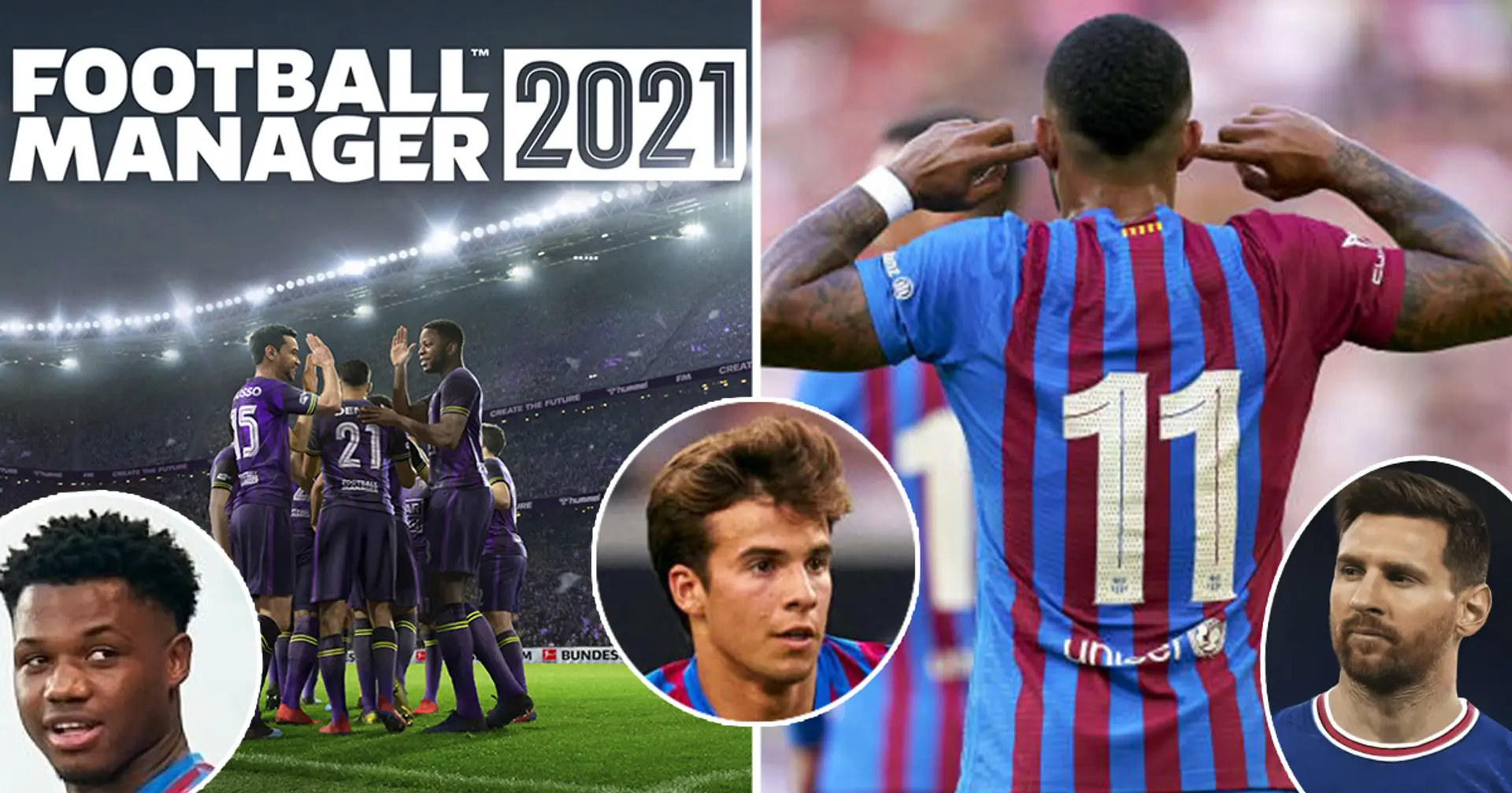 🔮 Trophyless Barca? How many goals will Messi score at PSG? Football Manager 2021 experiment
