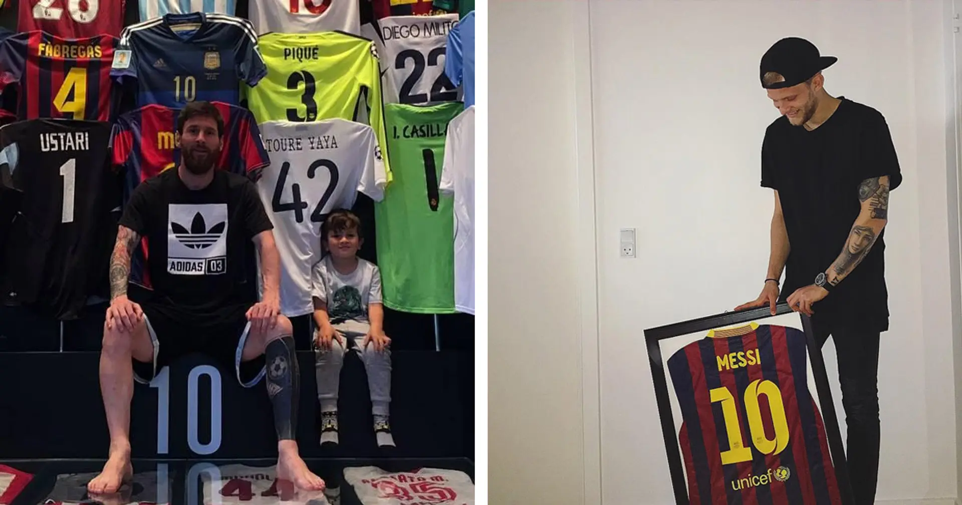 'Forced' to put this on the wall: How Copenhagen player once brilliantly reacted to seeing his shirt in Leo Messi's collection