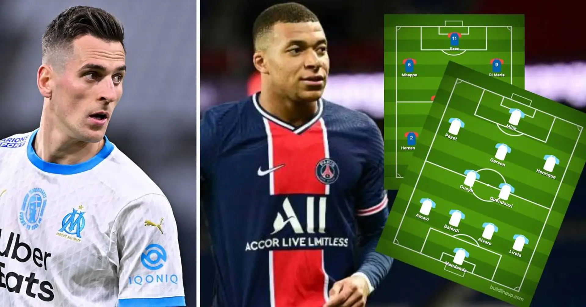 Les XI probables du PSG, l'OM, Lyon et Lille la saison prochaine: des changements attendus dans les 4 équipes favorites