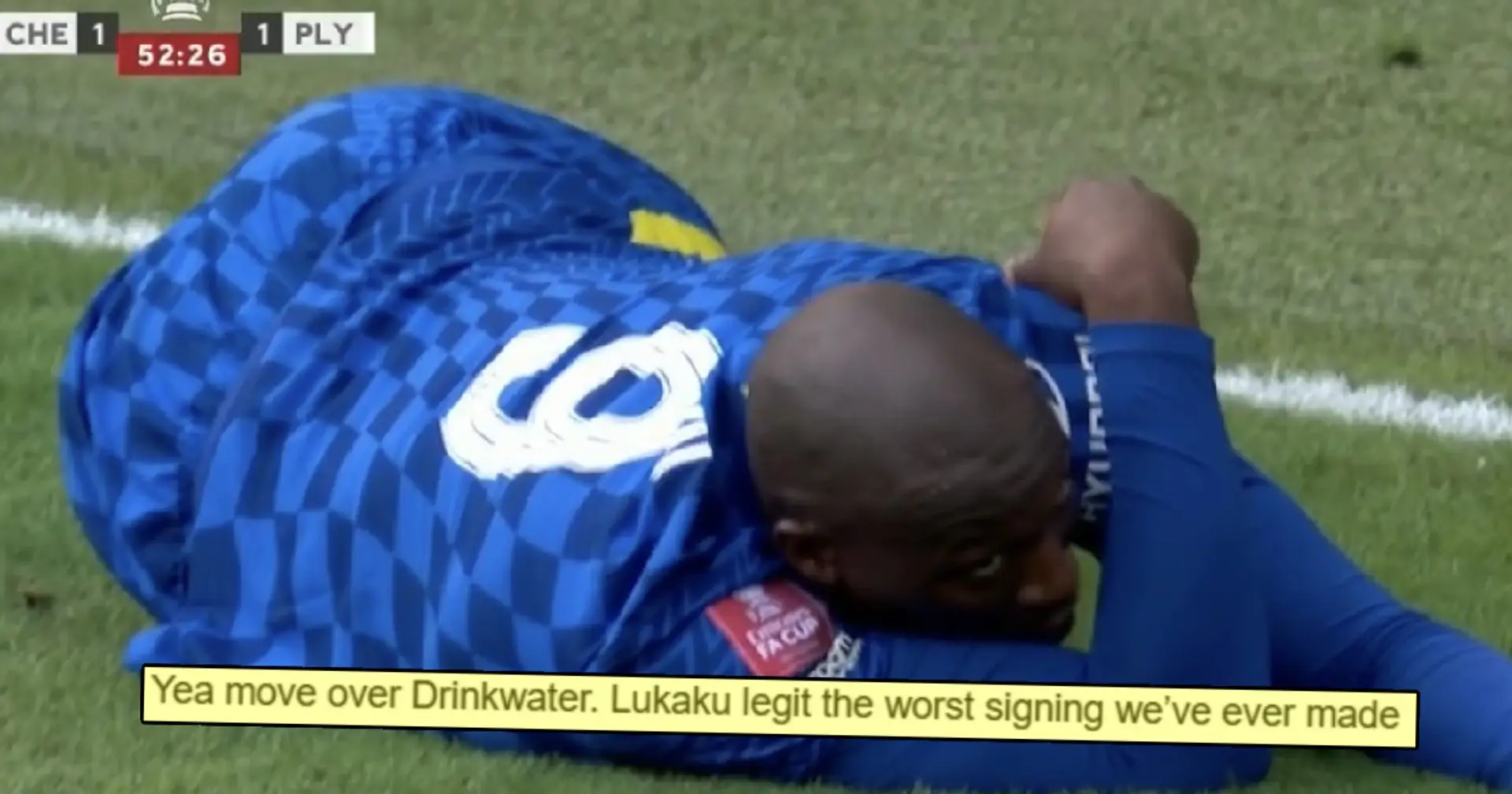 'Praying someone is stupid enough to buy him in the summer': Chelsea fans slam Lukaku for Plymouth sh*tshow