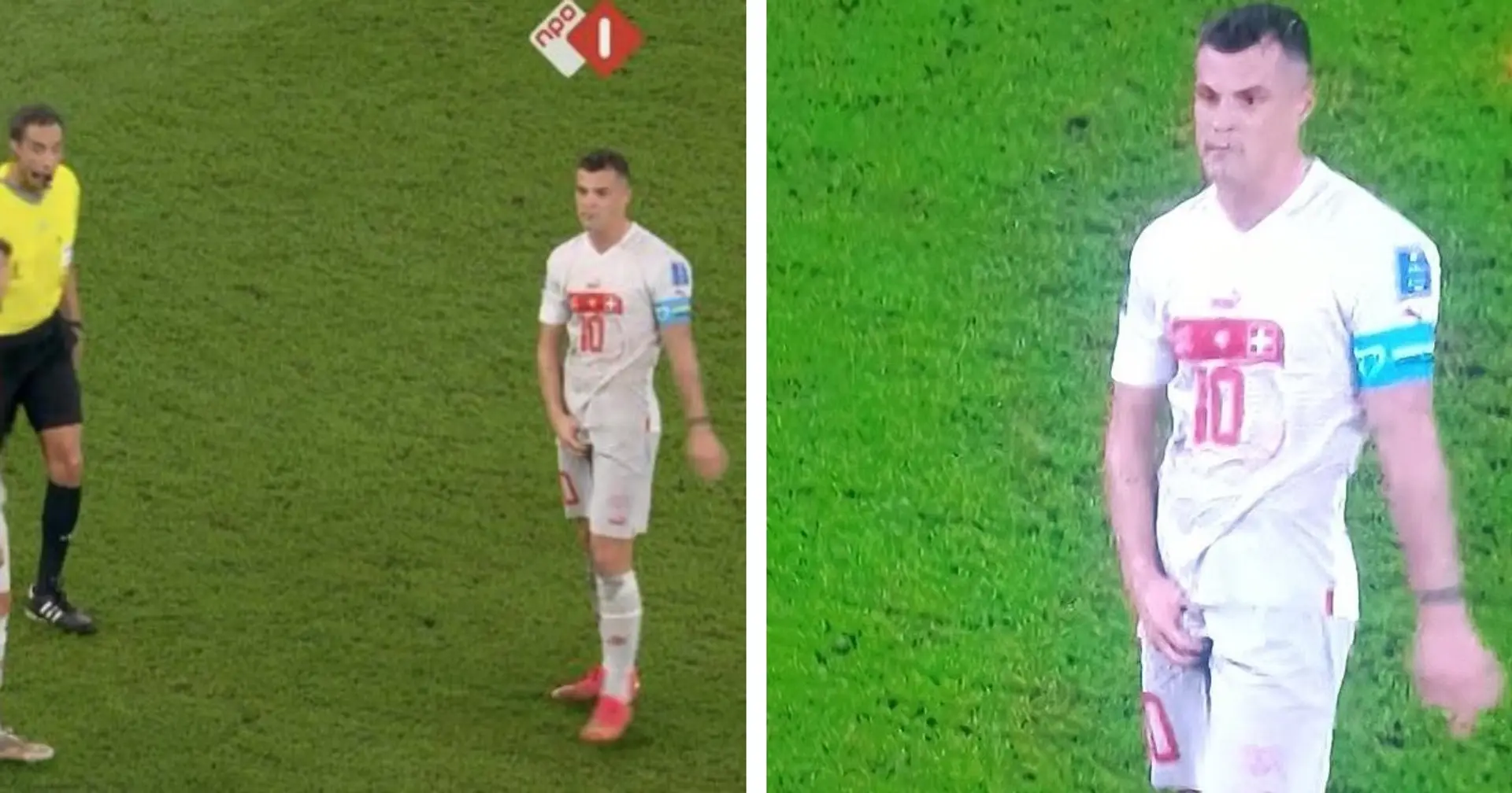Xhaka touches his genitals, triggers entire Serbia bench