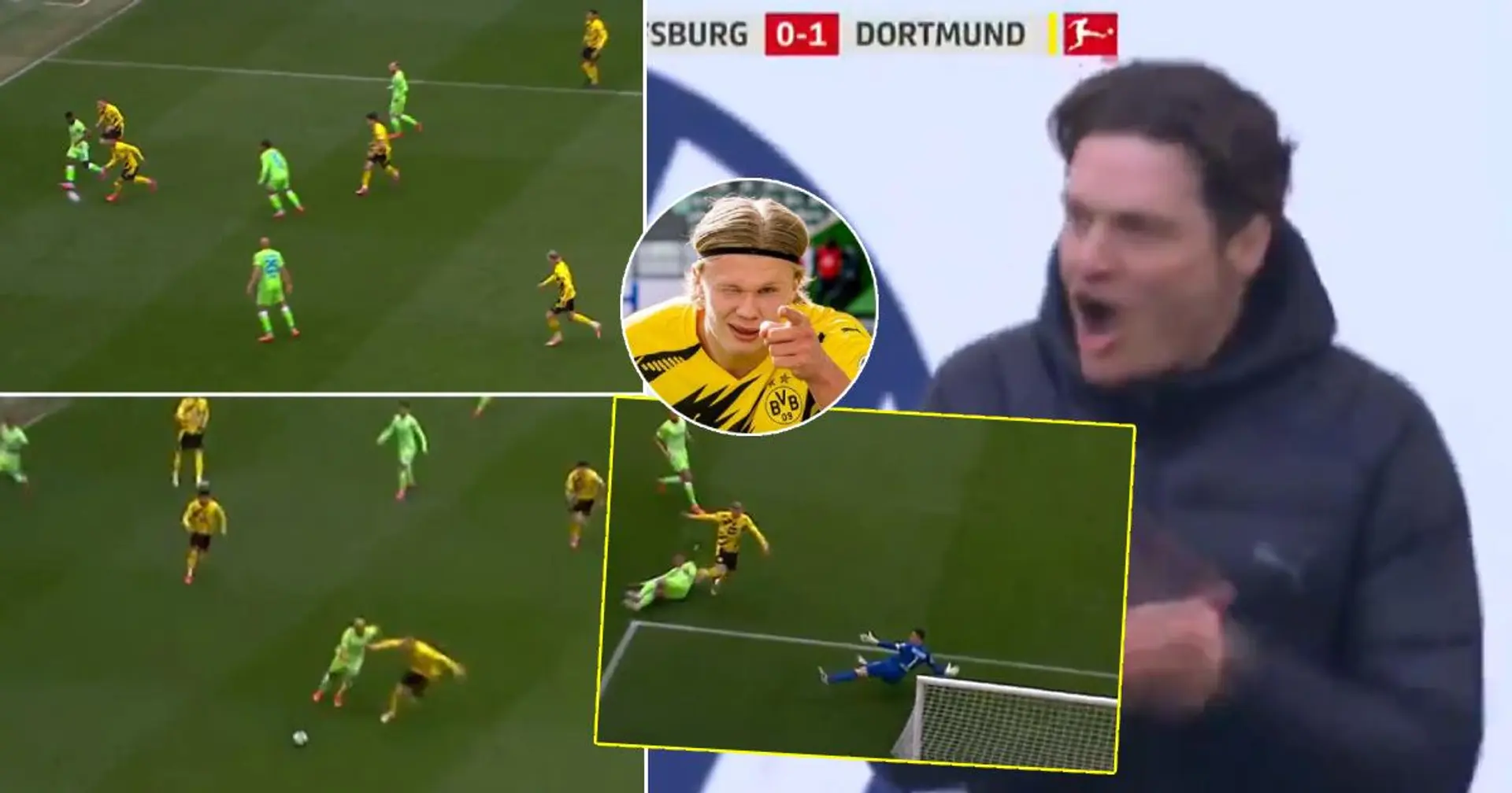 Erling Haaland muestra su espectacular velocidad para marcar un gol clave para el Dortmund