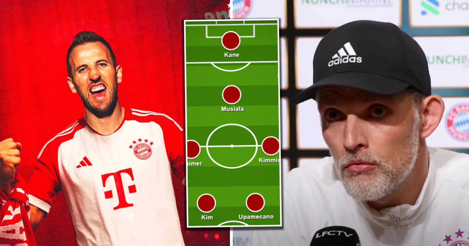 How Bayern Munich will line up with Harry Kane shown