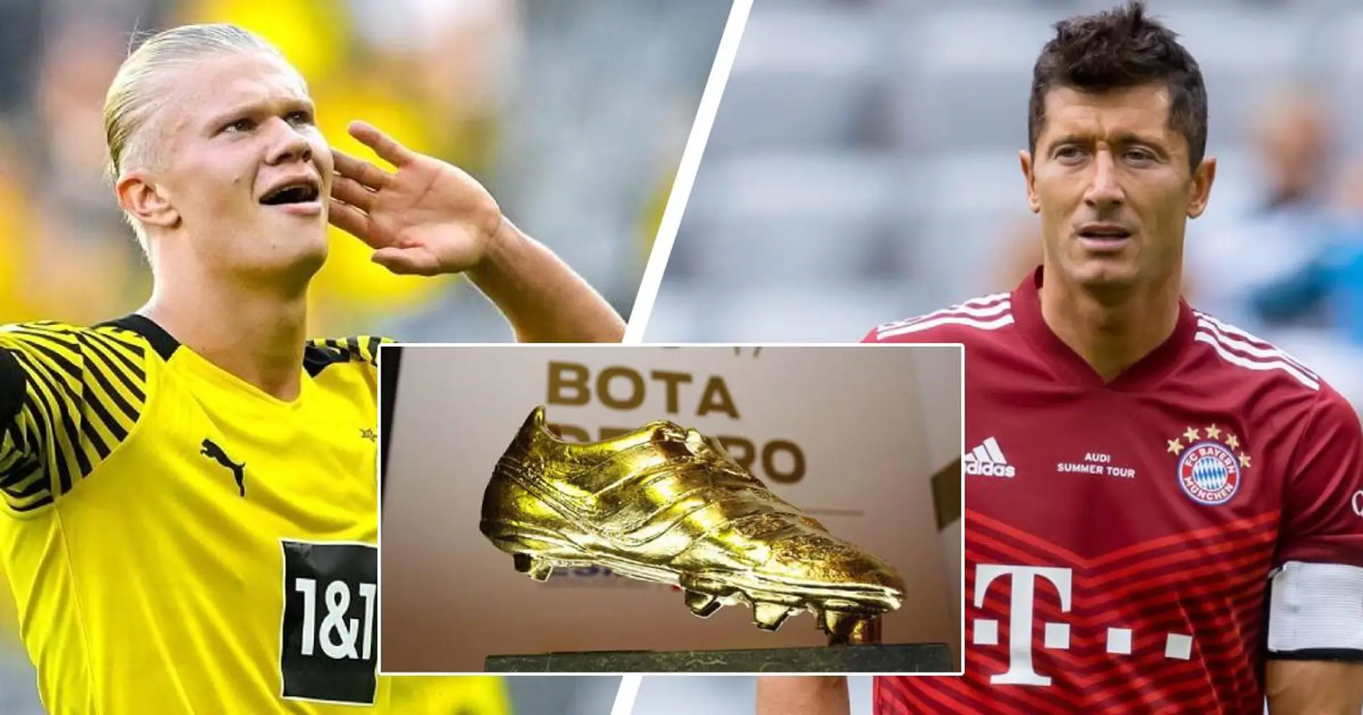 Goldener Schuh 2021/22: Lewandowski und Haaland gleichauf, aber noch nicht in der Top-10