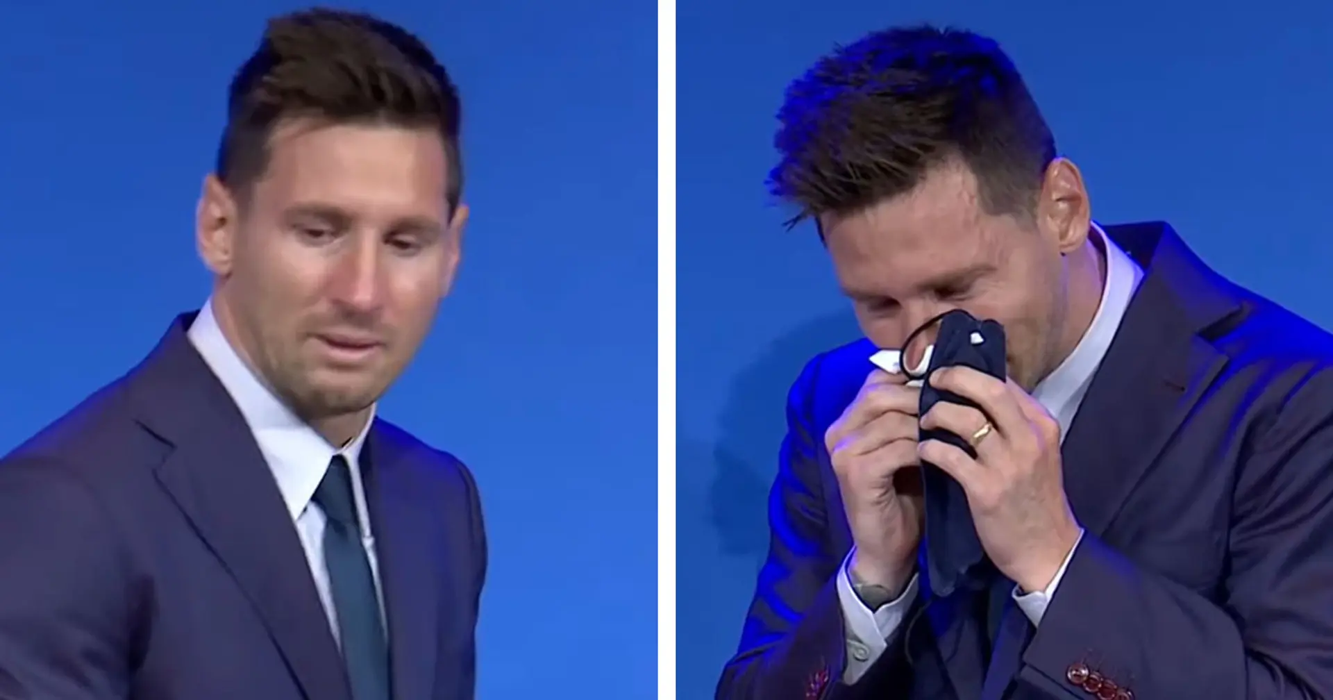 Messi starts crying even before start of press conference