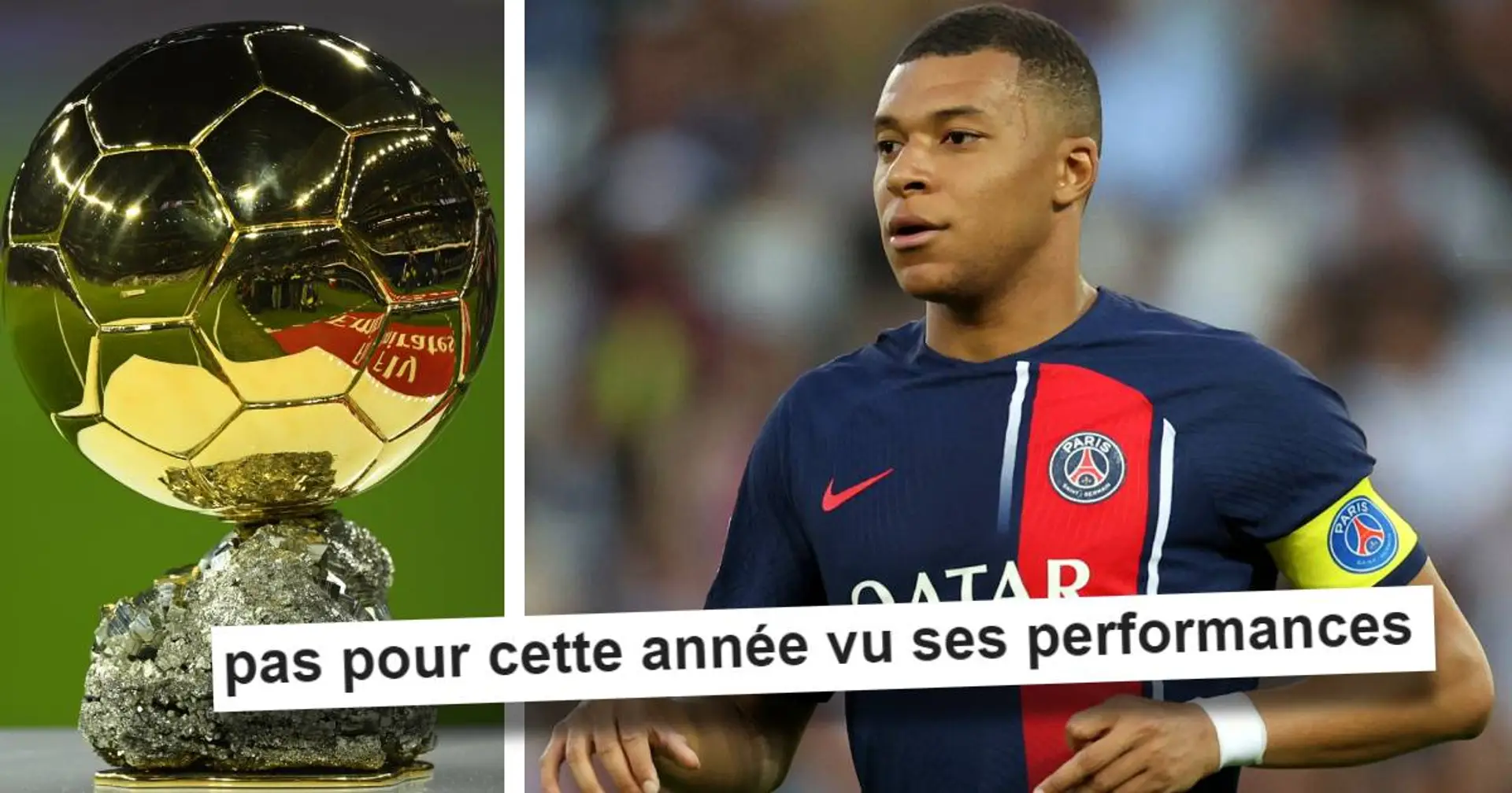 "Ce serait injuste de le lui donner" : les fans du PSG réagissent aux chances de victoire de Mbappé pour le Ballon d'Or