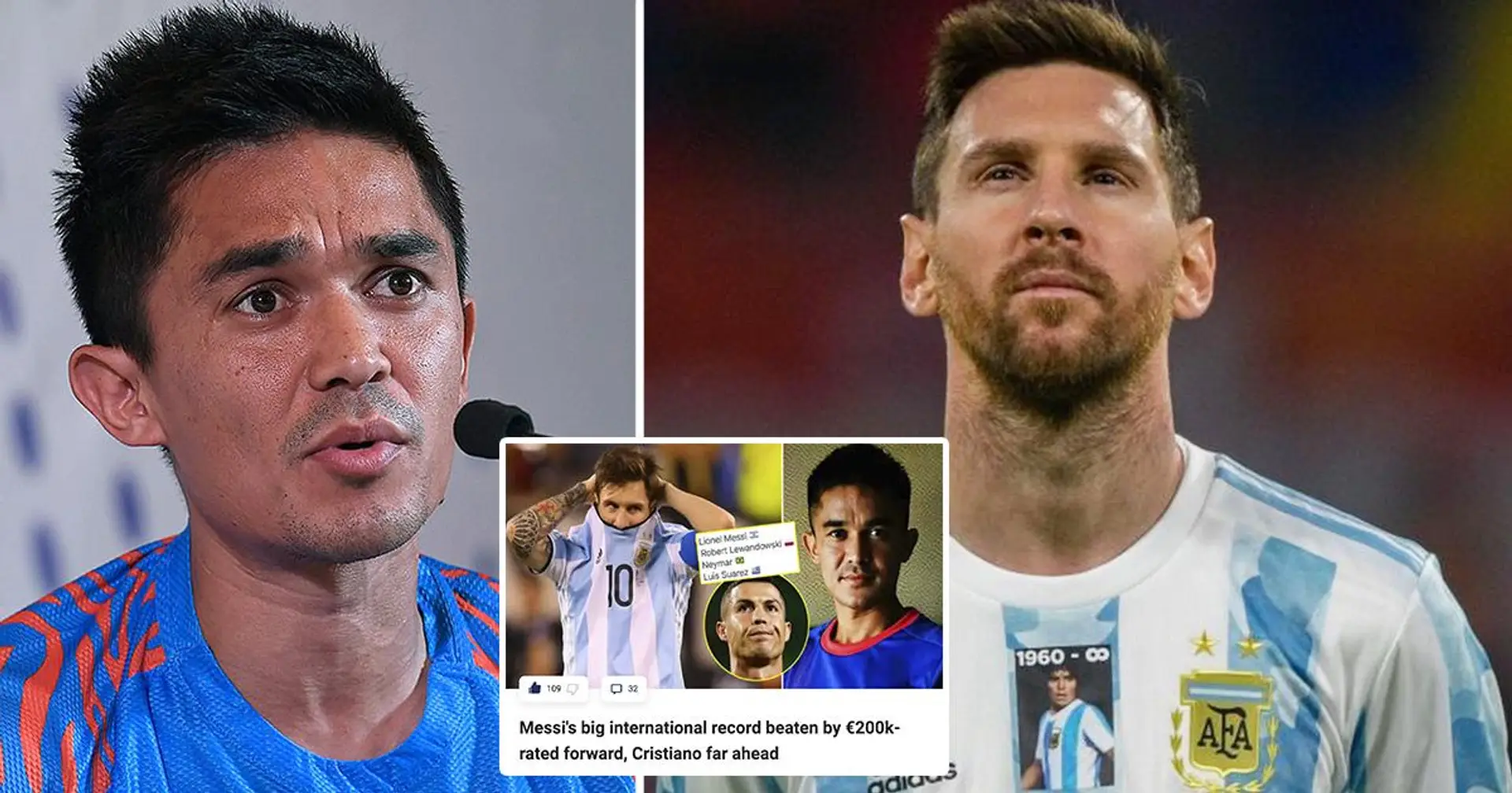 "Ne me comparez pas à Messi": Un attaquant évalué à 200 000 € se confie sur le fait d'avoir battu un record international de Leo