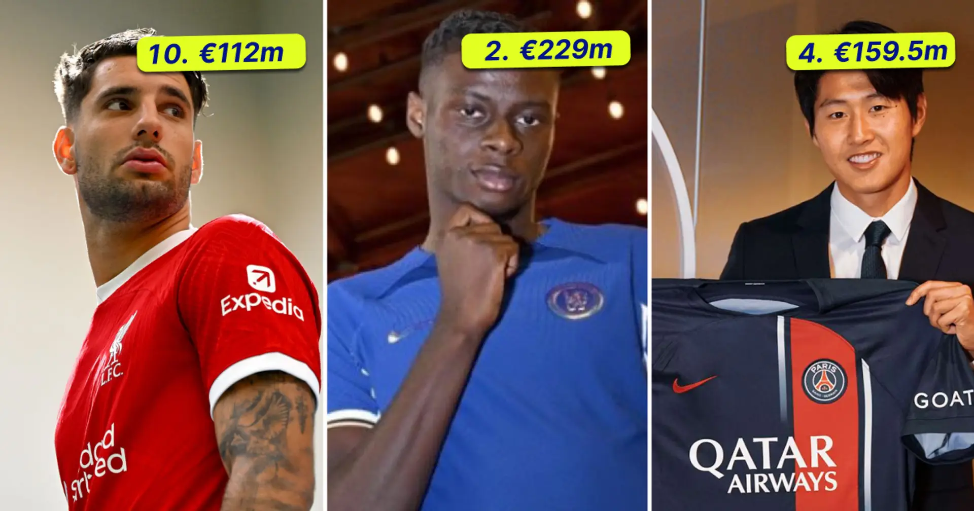 10 clubs that spent the most on transfers so far this summer