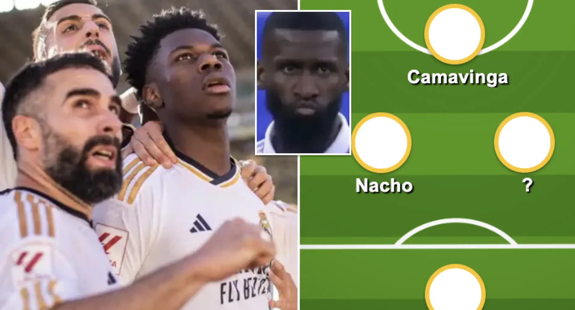 How Real Madrid could line up with Rudiger and Tchouameni OUT for Atletico clash – 2 options 