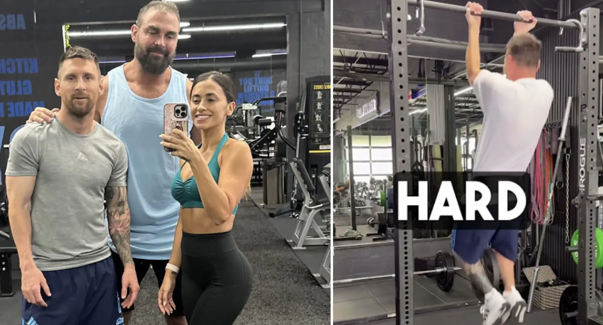 'Man is getting RIPPED': Fans react as Antonela shares fresh gym pic with Leo Messi
