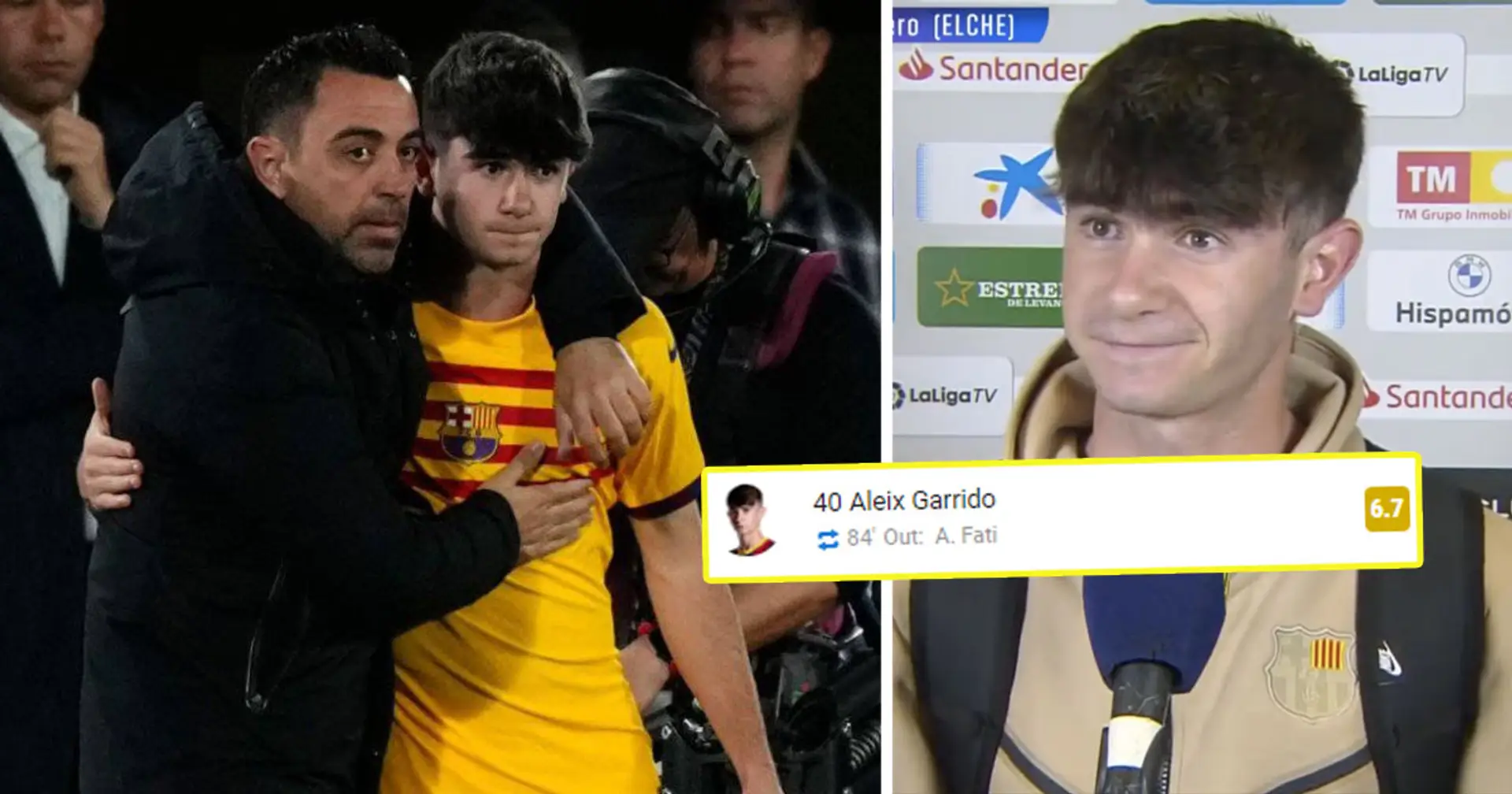 Aleix Garrido révèle la seule demande de Xavi à ses débuts - Le jeune a-t-il répondu aux attentes ? Réponse