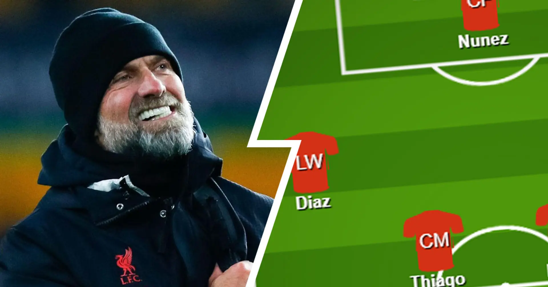 What will Liverpool's strongest XI be with fully fit squad - shown in lineup