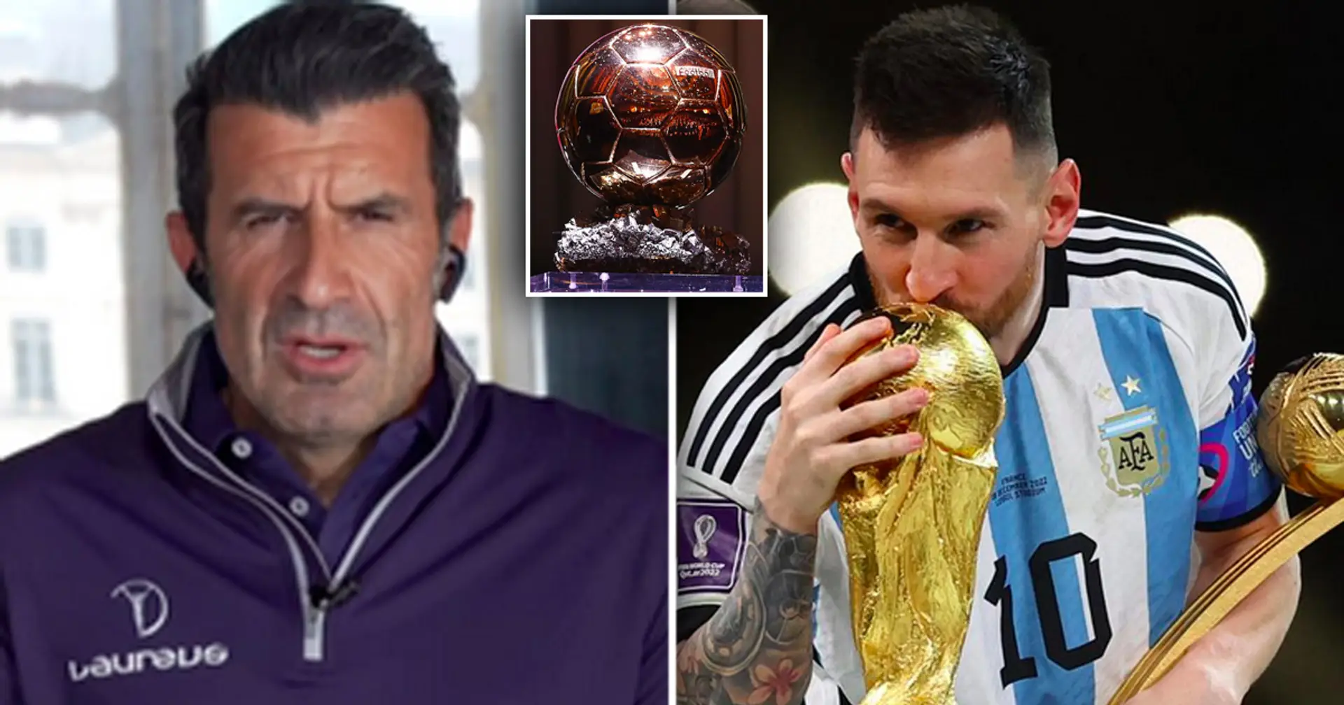 "Das ist entscheidend für mich": Figo erklärt, warum er Lionel Messi nicht als Ballon d'Or-Favoriten sieht 