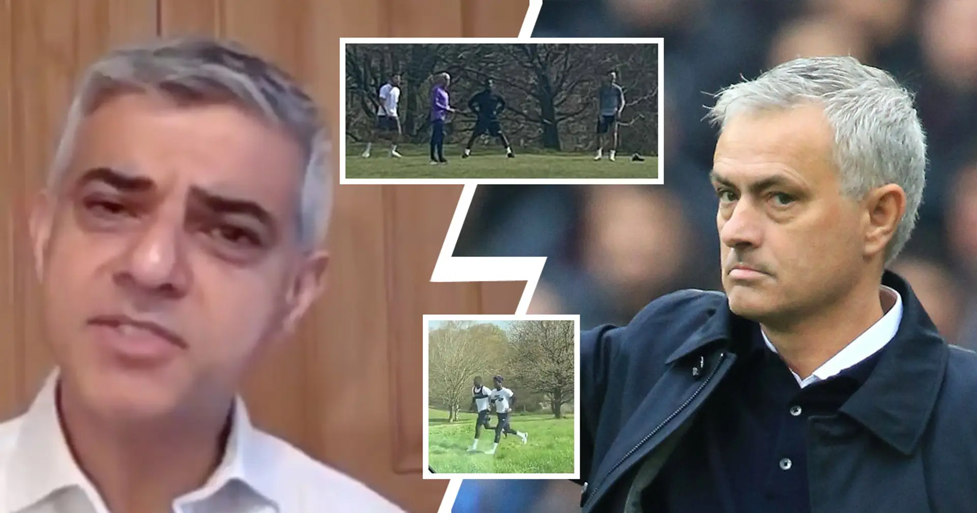 'You shouldn't be doing that': Mayor of London hits out at Tottenham as Spurs ingore lockdown as Mourinho and three players spotted training in park