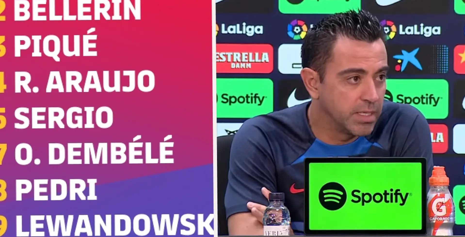 Sin Sergi Roberto: Xavi revela la convocatoria de 24 jugadores para el choque contra el Elche