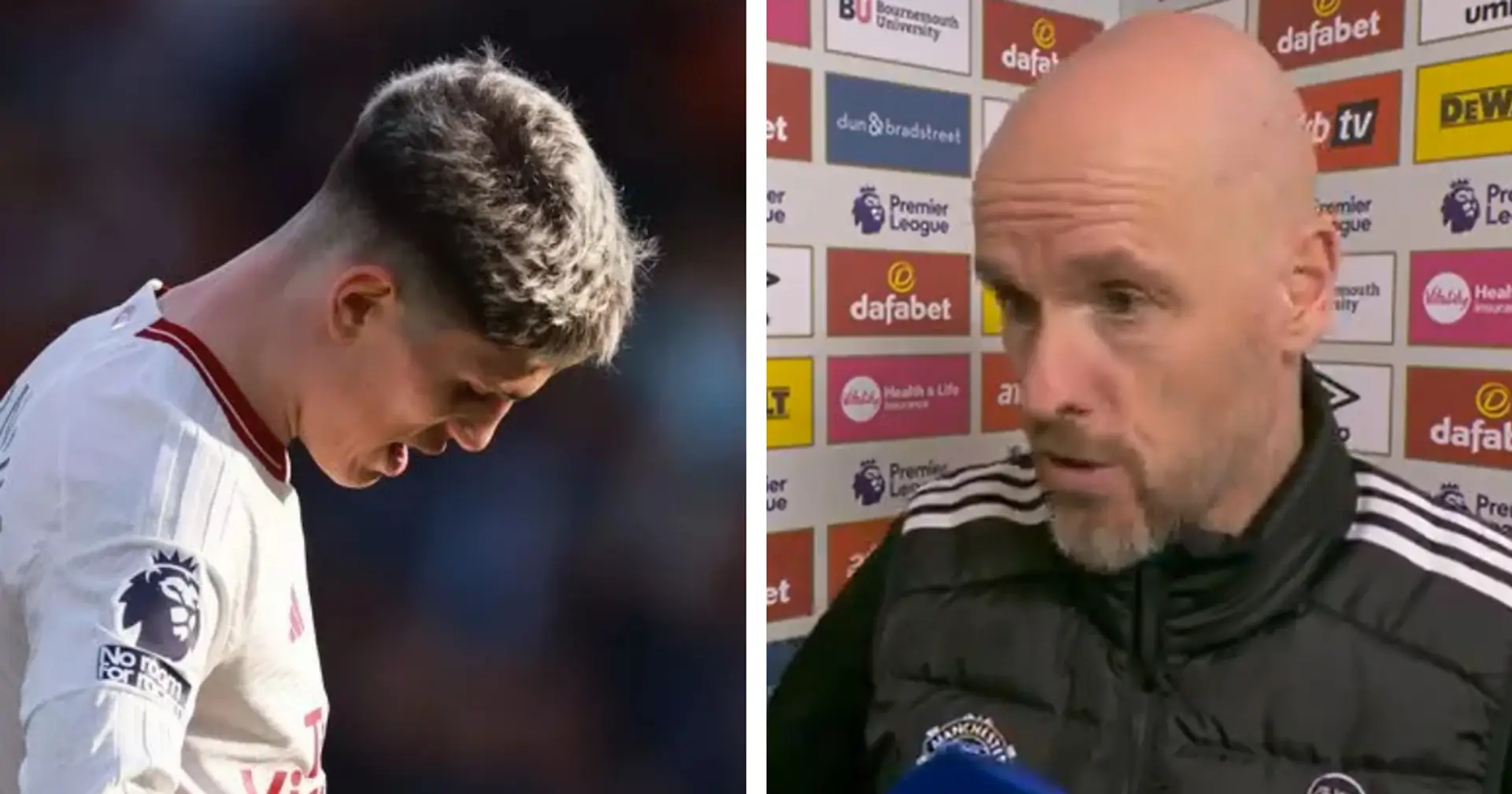 'Bring some more quality': Ten Hag explains why he subbed off Garnacho at half-time