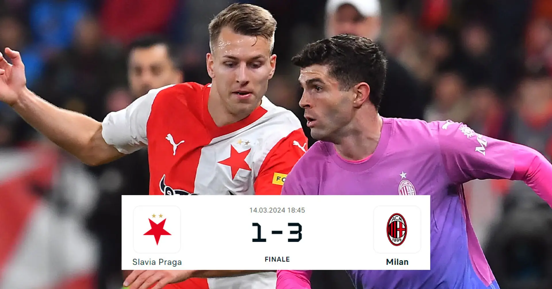 Il Milan vola ai Quarti di Europa League con 3 gol allo Slavia: statistiche, tabellino e sintesi della partita