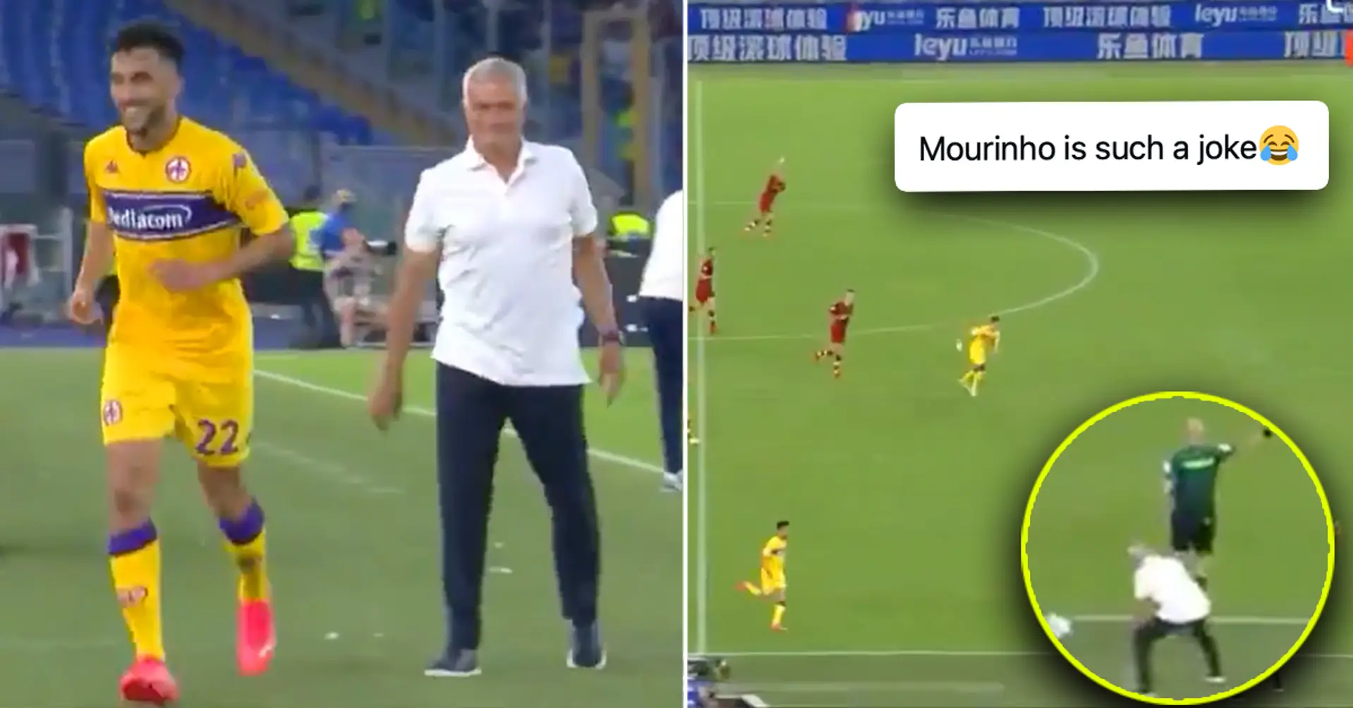 Vor der Kamera gefangen: Jose Mourinho trollt den Serie-A-Spieler