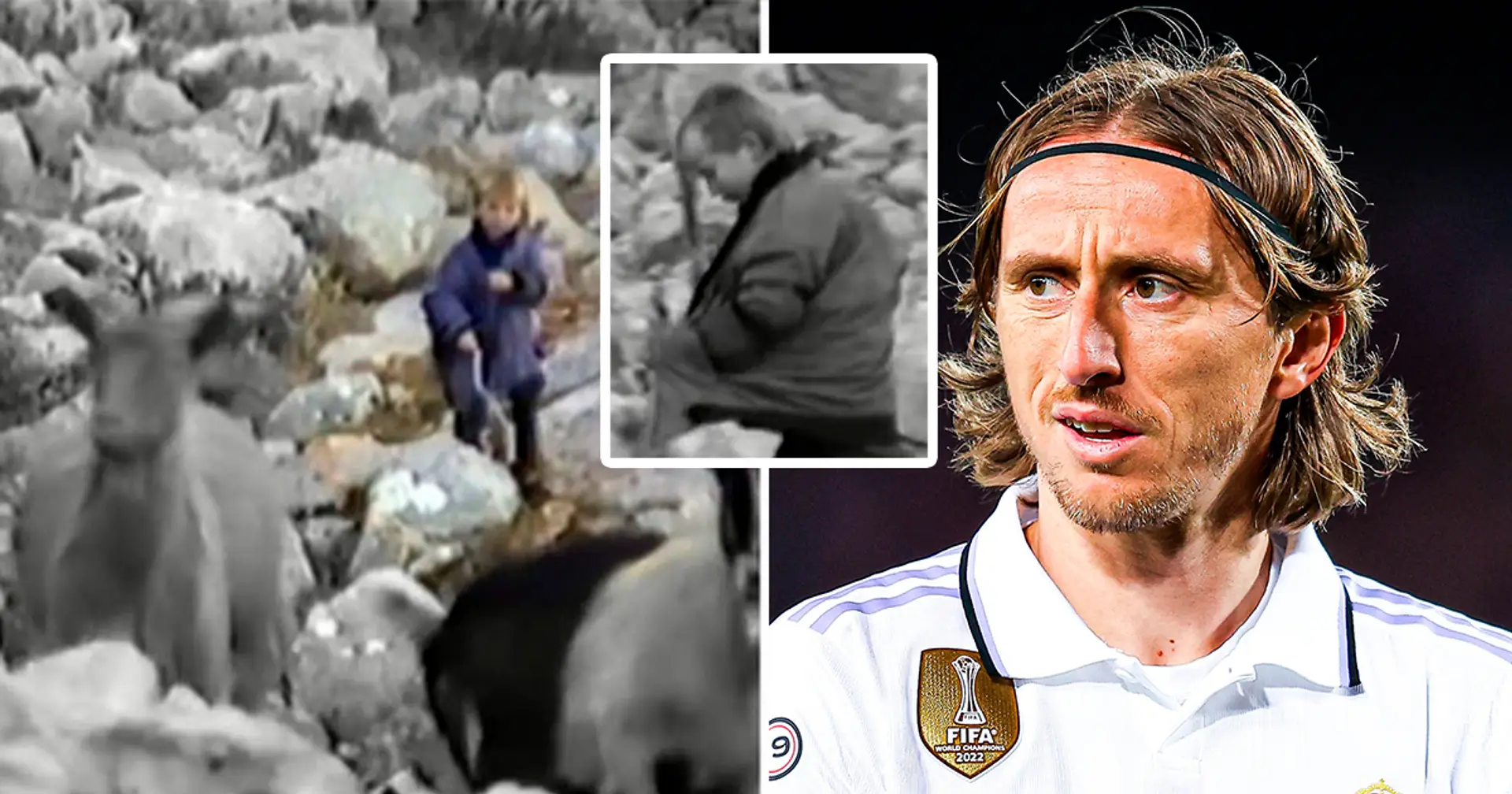 Rare footage of a 5-year-old Luka Modric herding goats in Croatia