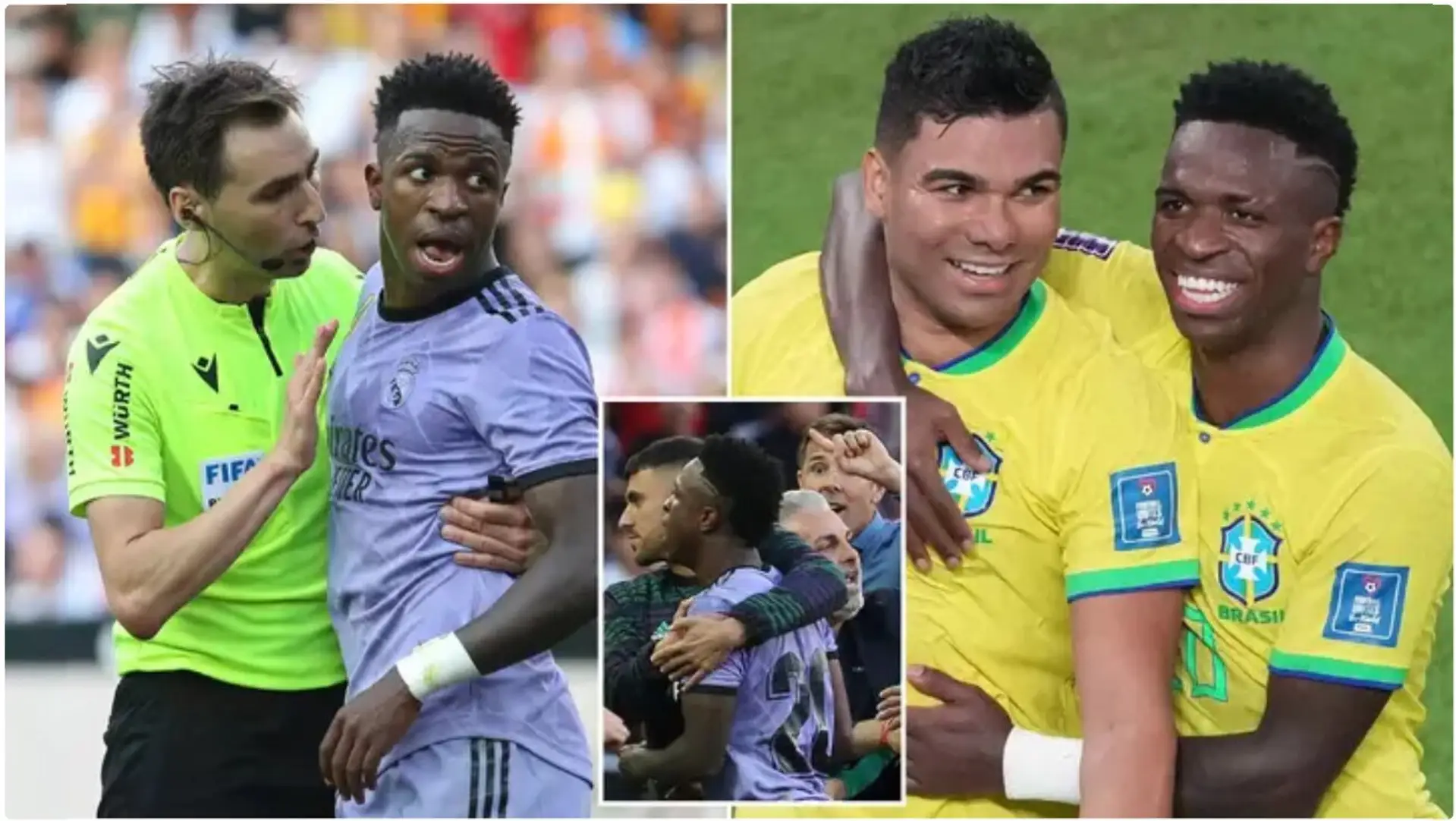Vinicius dankte Casemiro für seine Unterstützung. United-Mittelfeldspieler verurteilt Rassismus gegen seinen Teamkollegen