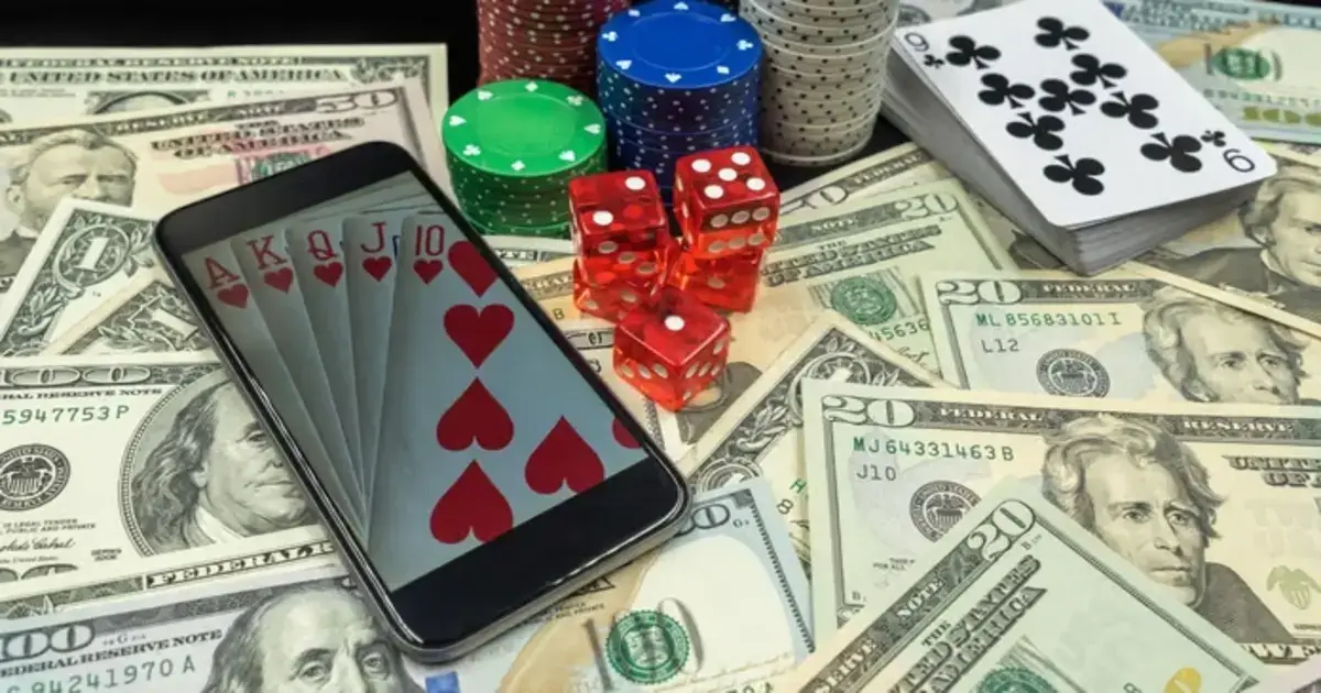Interface de l application Vegasino