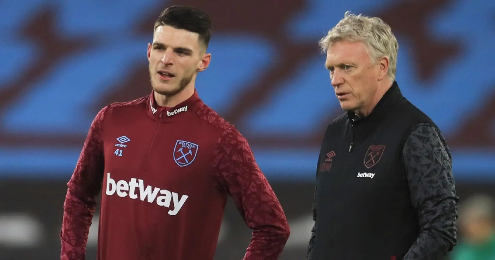 Moyes on Rice to Man United transfer talk: 'We won't roll over and let Declan walk out of the building'