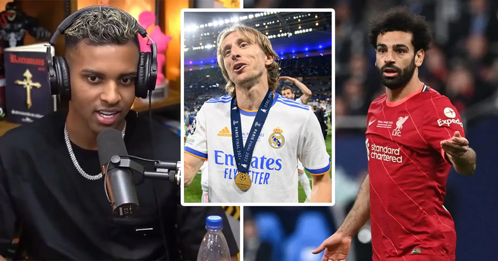 "La prochaine fois, réessayez": Rodrygo dit que Luka Modric s'est brutalement moqué de Mo Salah après avoir remporté la finale de la LDC