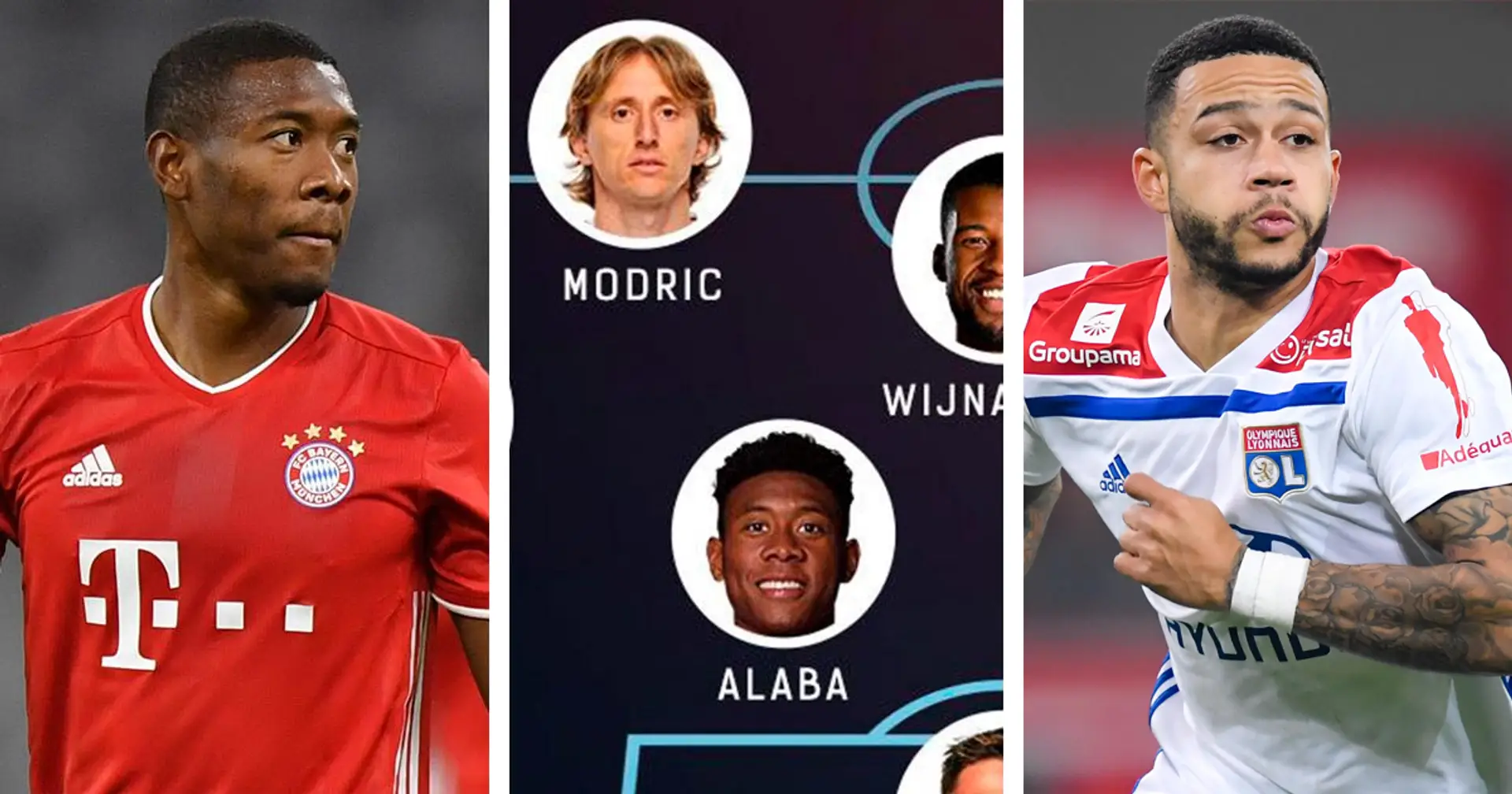 Alaba, Depay y más: el XI inicial de los mejores jugadores libres en el verano de 2021