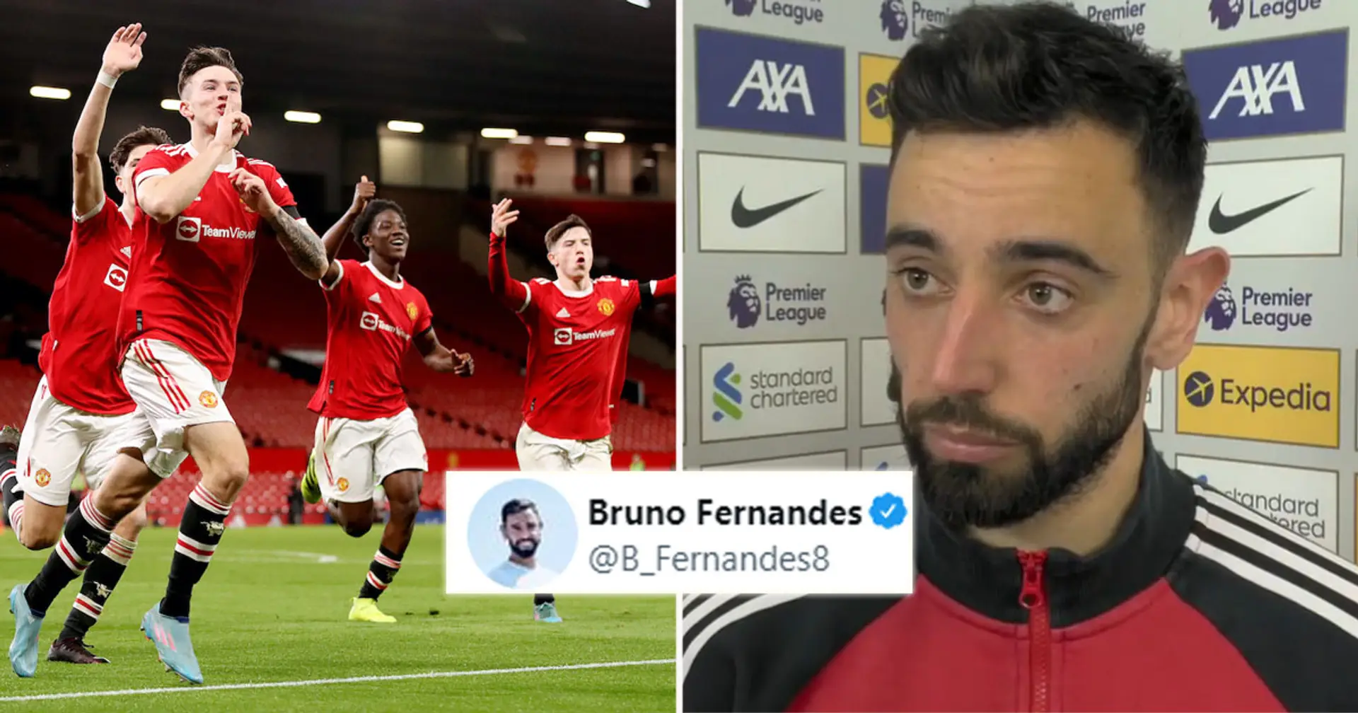 'It's amazing to have a big crowd to support them': Bruno sends message to United youngsters before FA Youth Cup final