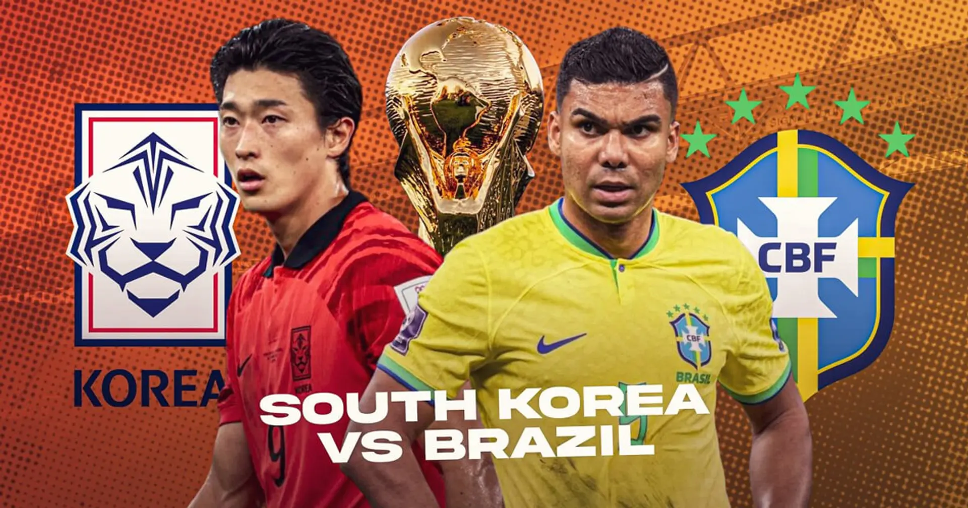 Brazil vs South Korea: Official team lineups for the World Cup clash revealed