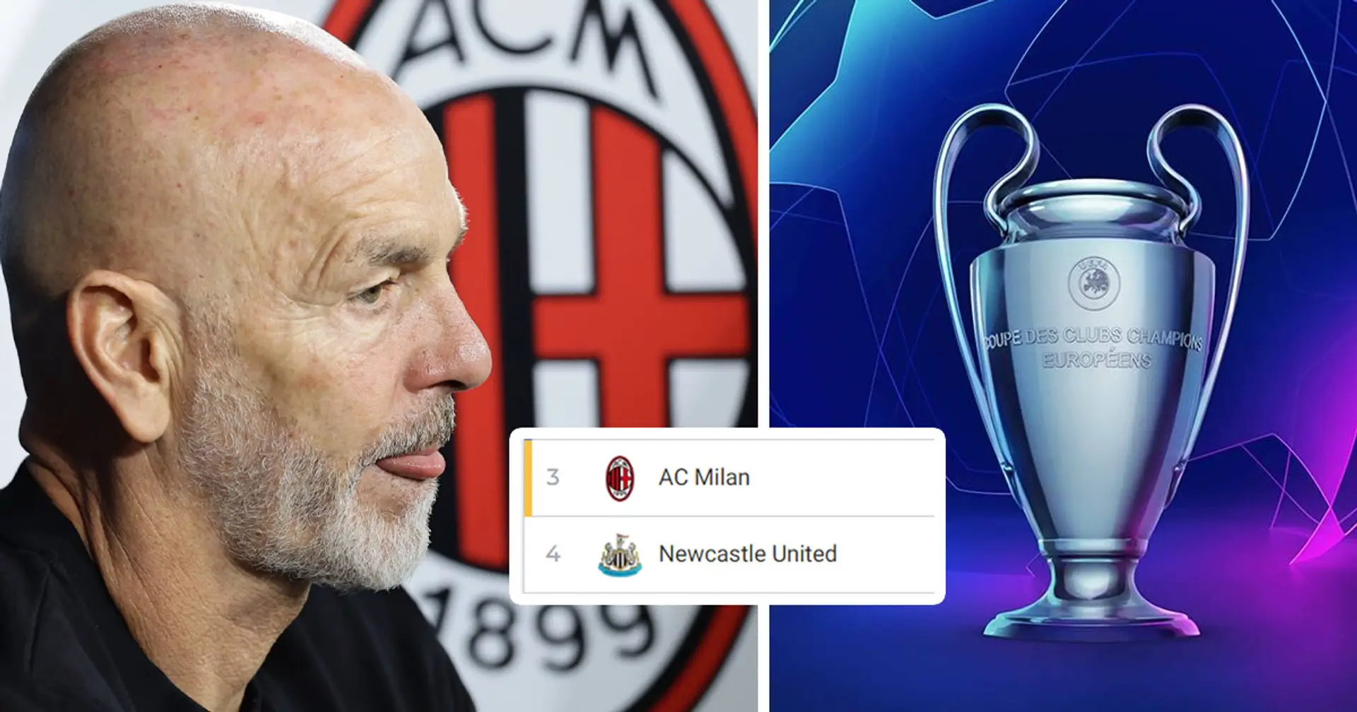 Il Milan supera il Newcastle: la classifica del del Gruppo F di Champions League dopo la 4a giornata