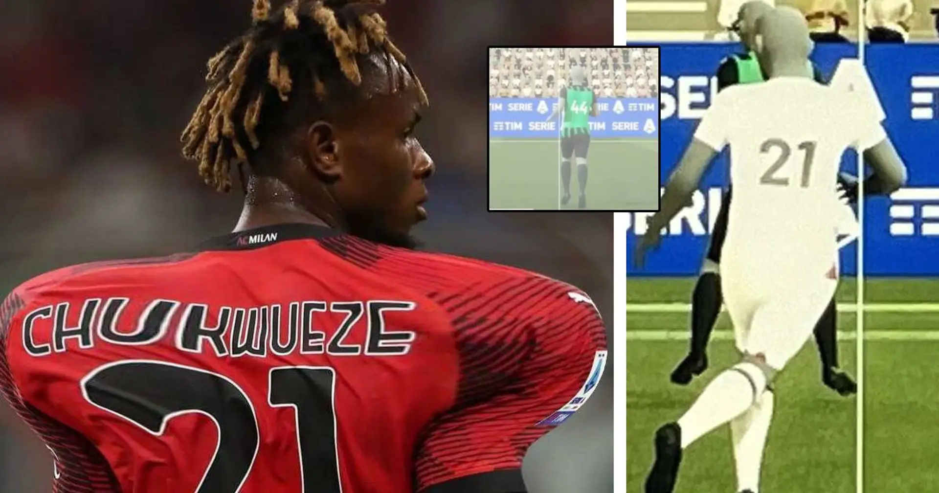 ''Ridicolo'': il doppio fuorigioco millimetrico di Chukwueze contro il Sassuolo scatena i tifosi del Milan  