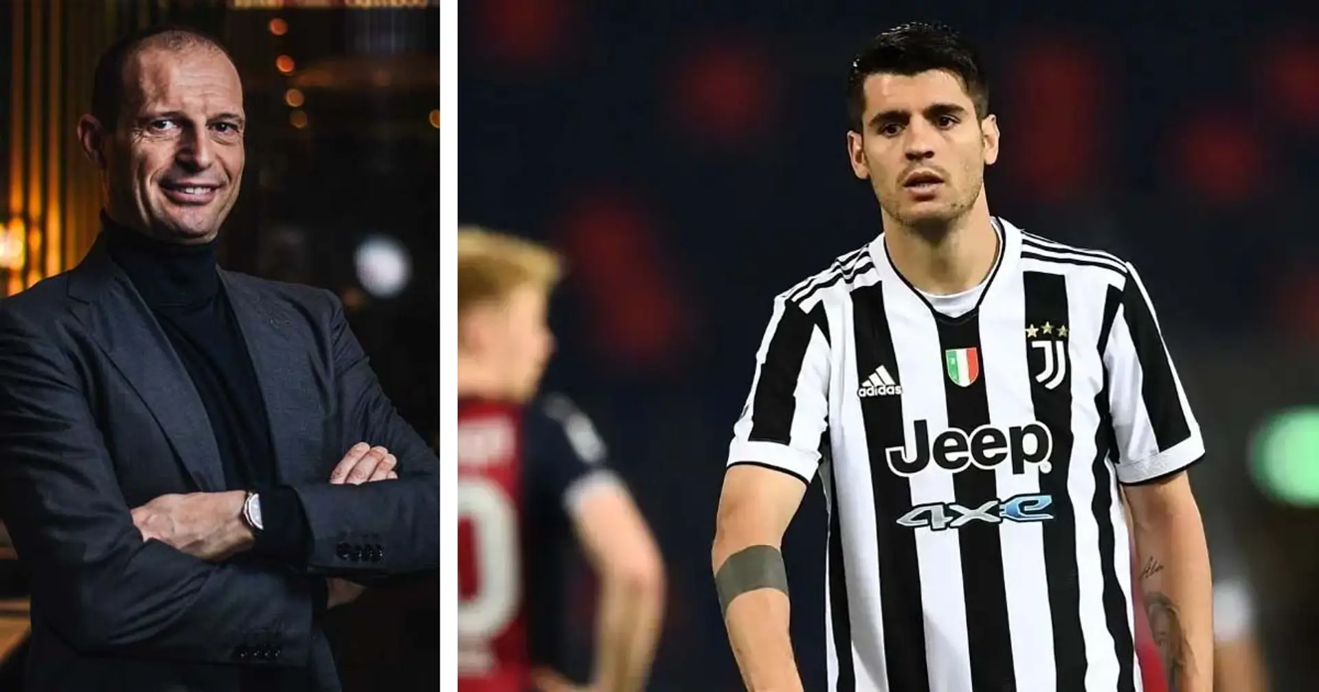 Allegri vuole una punta da affiancare a Morata: 4 nomi sul taccuino della Juventus